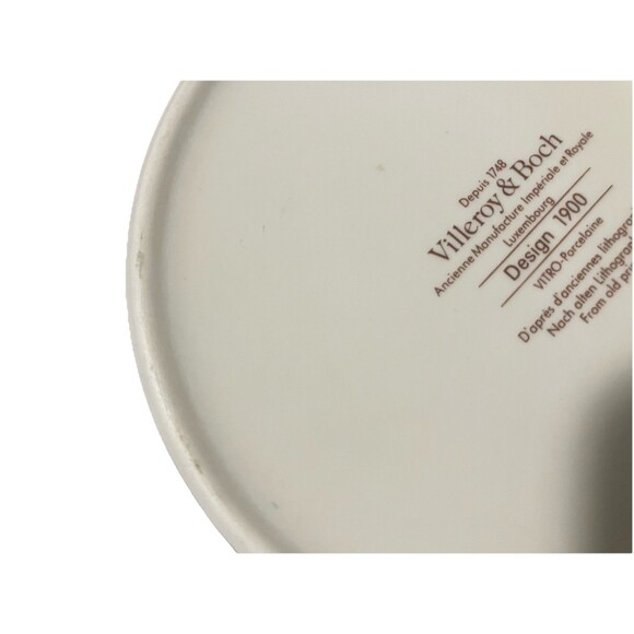 "Villeroy & Boch" 20 Oz Pitcher Design 1900 - Vintage Rare 1980 Art  Nouveau - Picture 11 of 12